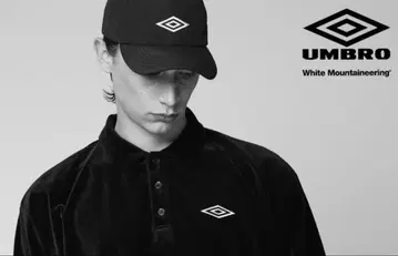UMBRO 화이트 마운티니어링 네이비 캡