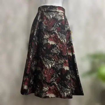 스트로베리 필드 자카드 롱 스커트