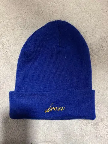drew house 니트 모자 파란색