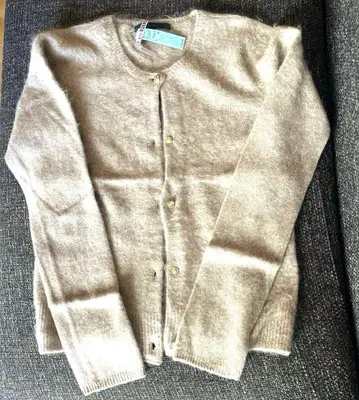 [클리닝 완료] ANAYI 캐시미어 100% 베이지 가디건 38