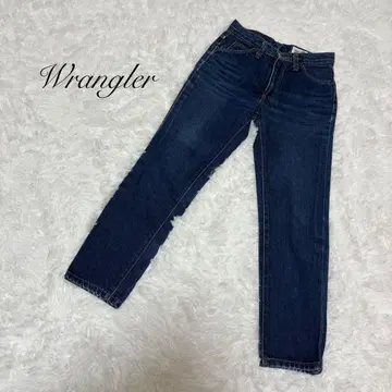 [ 랭글러 ] 데님 스트레이트 팬츠 부츠컷 청바지 구제 의류 레트로