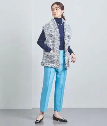 유나이티드 애로우즈 믹스 트위드 베스트