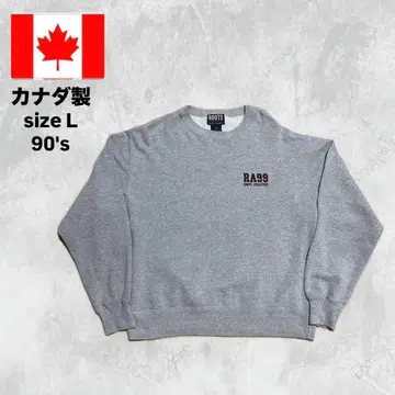 90s ROOTS ATHLETICS 맨투맨 그레이 L 캐나다제 자수 로고