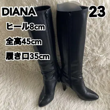 새상품급 DIANA 롱 부츠 블랙 23cm