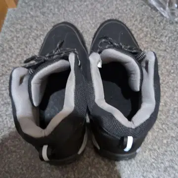 설산 등산화 블랙 하이컷 합성섬유 27.5