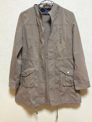 [ 익명 배송 ] 후드 부착 롱 자켓