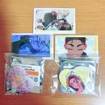 에이 스테 에이리언 스테이지 애니메이트 카페 캔뱃지 카드 루카 효나