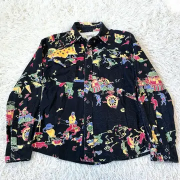 TIGRE 티그르브로칸테 올 패턴 나티군 요괴 웨스턴 셔츠