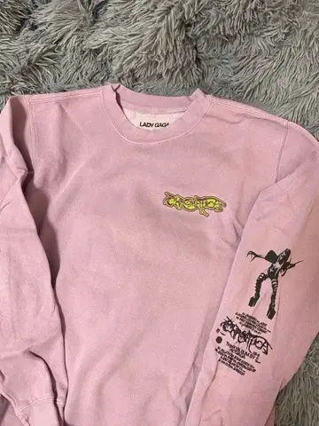레이디 가가 크로마티카 퍼플 긴팔 맨투맨 구제 의류