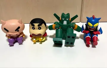 새상품급! 짱구는 못말려(크레용 신짱) 엉덩이춤 피규어 4개 세트