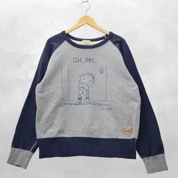 코지마진즈 x 피넛 긴팔 프린트 쭈리 맨투맨 트레이닝복 XL