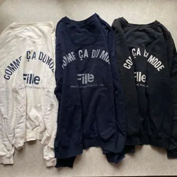 90s 빈티지 COMME CA DU MODE 가방 로고 맨투맨