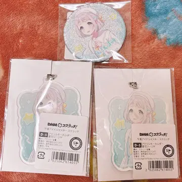 학원 아이돌 마스터 DMM 스크래치 카츠라기 리리아 키링 캔뱃지