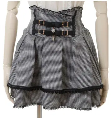 리즈리사 2단 리본 벨트 치마바지