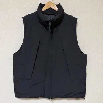 GU 2024년 충전솜 베스트 발수 가공 블랙 XL 상당 심플 아웃도어