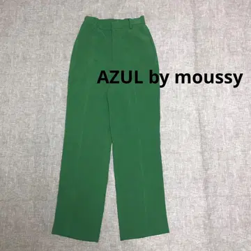 AZUL by moussy PLUS 더블 크로스 스트레이트 팬츠