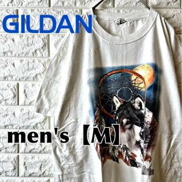 L93 [ GILDAN ] 프린트 T셔츠 [ 남성용 M ] 화이트