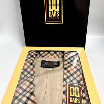 DAKS 남성용 가운 하우스 체크 무늬 안감 부착 L 사이즈 새상품