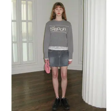 SINOON PULLOVER KNIT ( GREY ) 시누운 니트