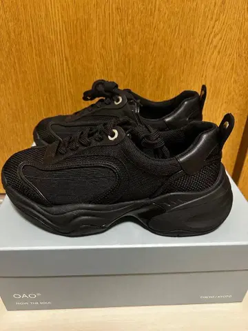 [ 새상품급 ] OAO FABER (Black) 스니커즈 발수 코팅 포함