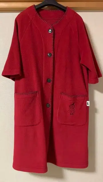 [ Amour x MOOMIN ] 나이트 웨어 로브 L 레드