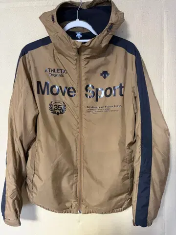 DESCENTE Move Sport 나일론 자켓 L 사이즈 베이지