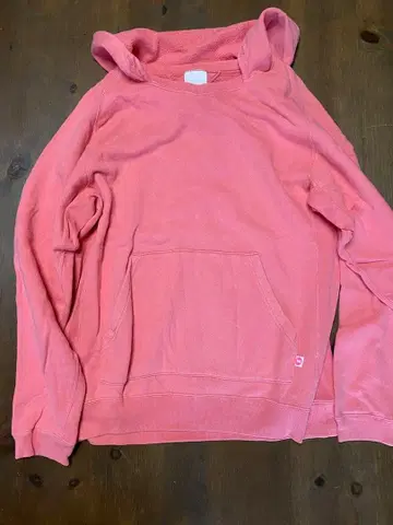 굿이나프 핑크 후드 부착 후드티 로고 택 포함
