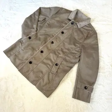 새상품급! 무스탕풍 보아 자켓 [ M ] 그레이지 히요쿠시타테 방한