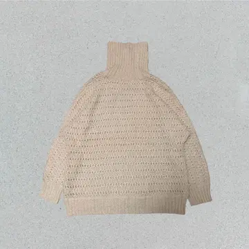 VINTAGE 스웨터 그런지 L 화이트 니트 긴팔 뜨개질