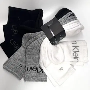 캘빈클라인 남성용 삭스 양말 6켤레 로고 쿼터