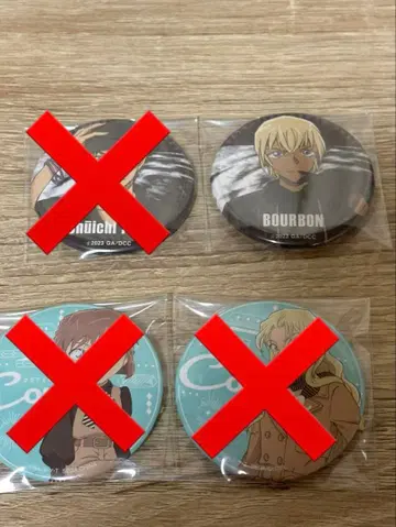 극장판 명탐정 코난 흑철의 어영 버번 캔뱃지