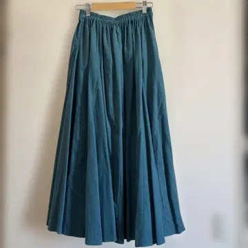 택 포함 새상품 cloche 크로셰 코듀로이 스커트 터콰이즈 블루