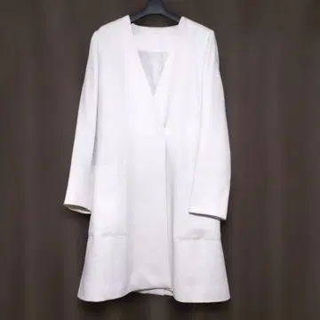 EPoca 화이트 롱 코트