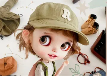 네오 브라이스 인형 카키 모자