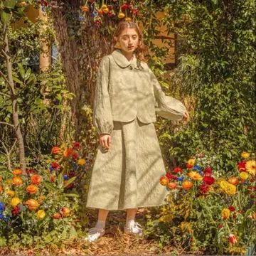 poppy 아사기니요 퀼팅 셋업 자켓 스커트