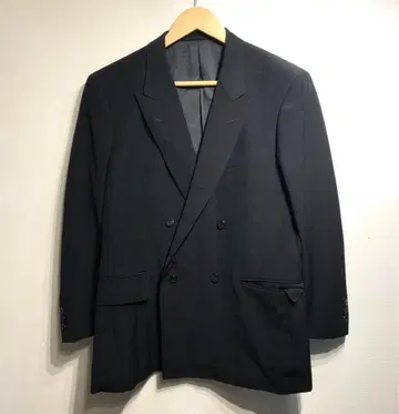 블랙 포멀 더블 브레스트 수트