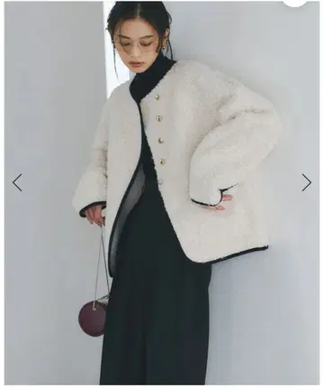 아뉴앙스 ECOPEL 파이핑 보아 자켓