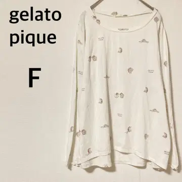 젤라또피케 [ F ] 룸웨어 상의 긴팔 화이트