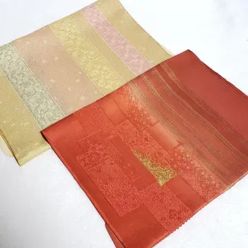 (0446) 오비 장식 천 2점 묶음 판매 기모노 일본 의류 잡화 인기