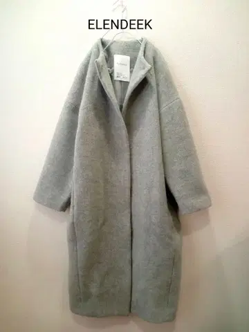 ELENDEEK 라운드넥 코쿤 코트