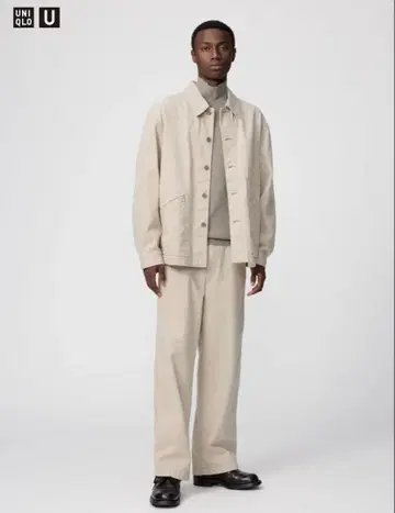 유니클로 유 와이드 핏 컬러 청바지