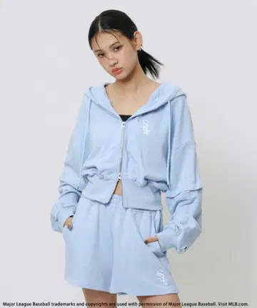 MLB Sox 후드티 후드티만 라이트 블루