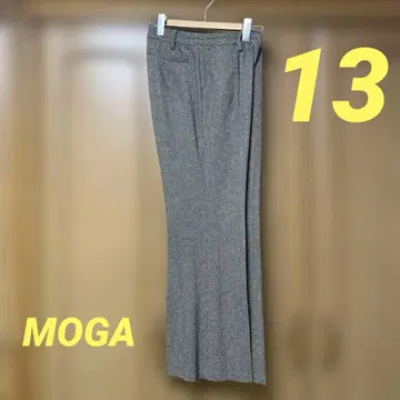 moga 플레어 슬랙스 그레이와 화이트 트위드 13호