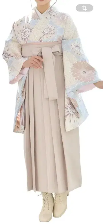 꽃무늬 하카마 세트