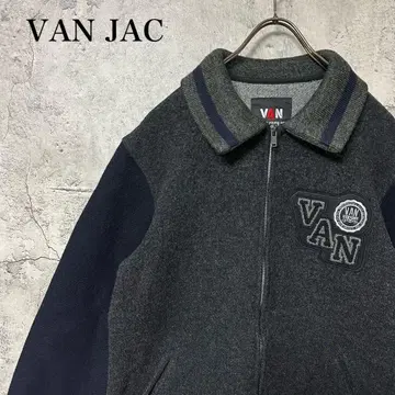 [ 초인기 ] VAN JAC 울 블루종 와펜 자수 새상품급 품절 모델
