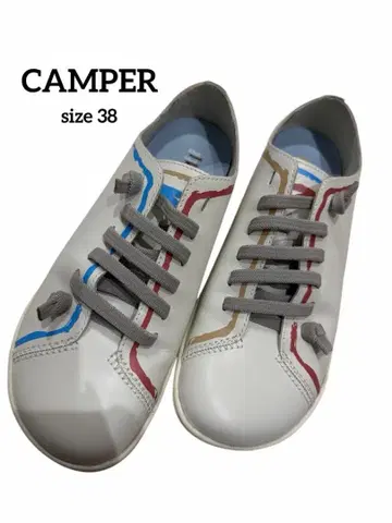 CAMPER 캠퍼 페우카미 화이트 사이즈 38 가죽