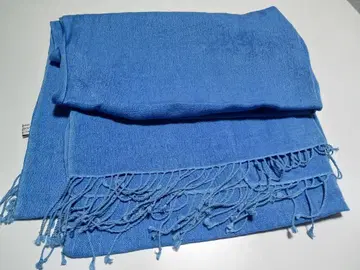 파란 스톨 숄