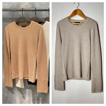 Theory 정가 31,900엔 고급 울 크루넥 니트 풀오버