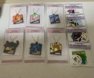 포켓몬 복권 키링 6개 & 스티커 4개 세트