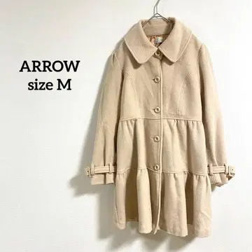[ 462 ] ARROW 베이지 코트 M 귀여운 실루엣